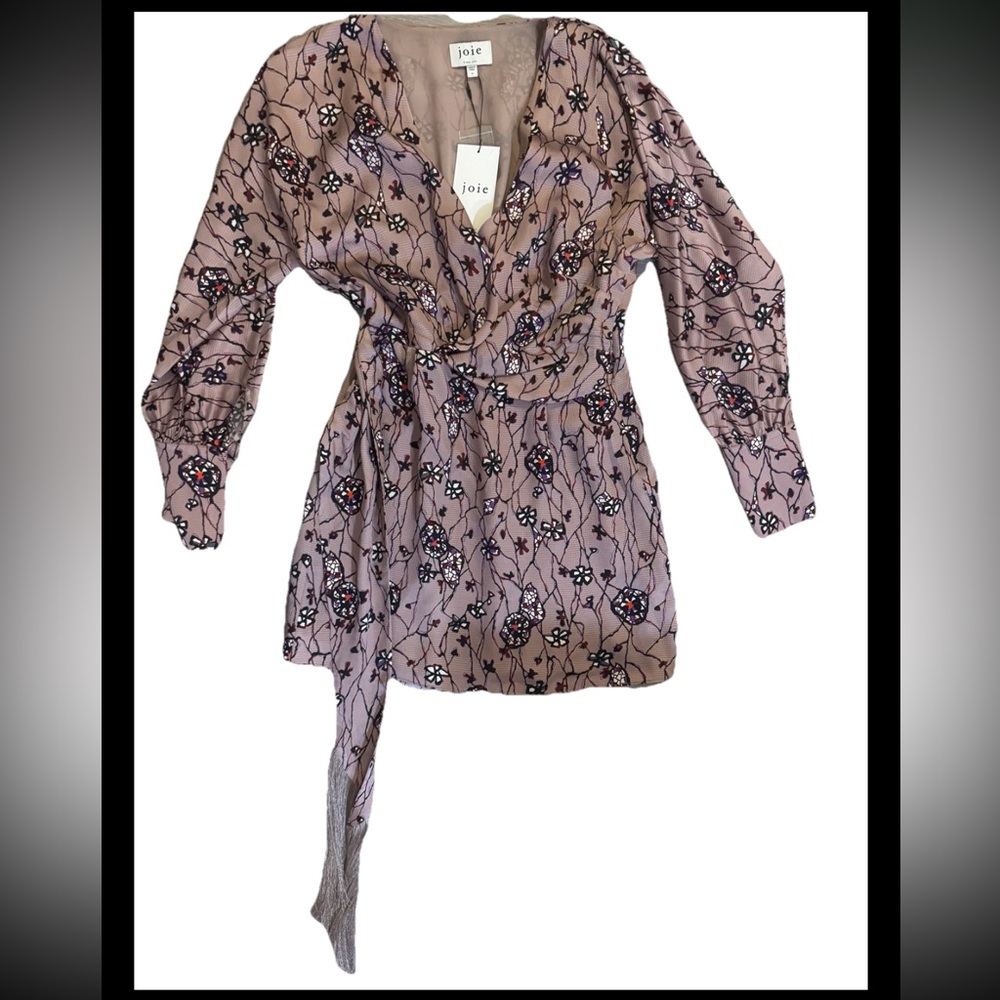Joie S Dress S Ronnie Natural Rose Cocktail Babydoll S Dress Glam purple